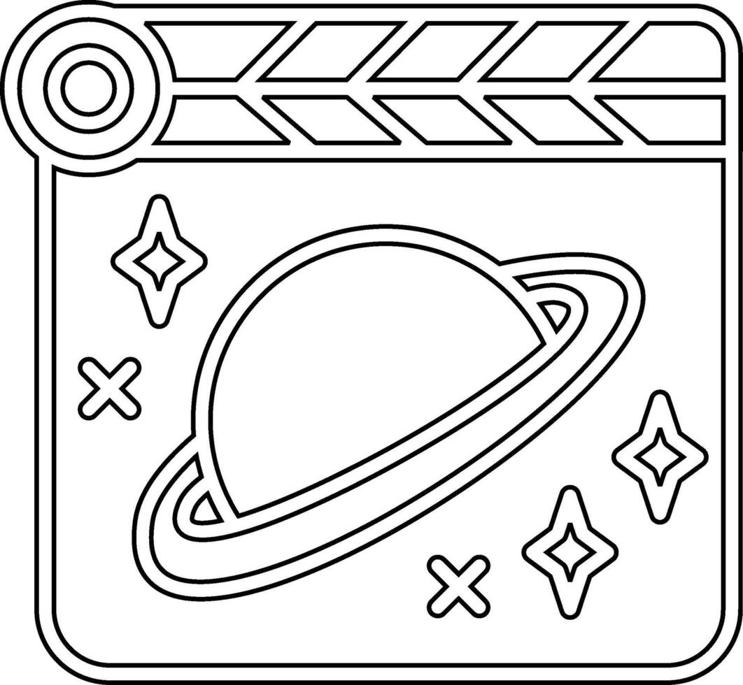 Space Film Vecto Icon vector