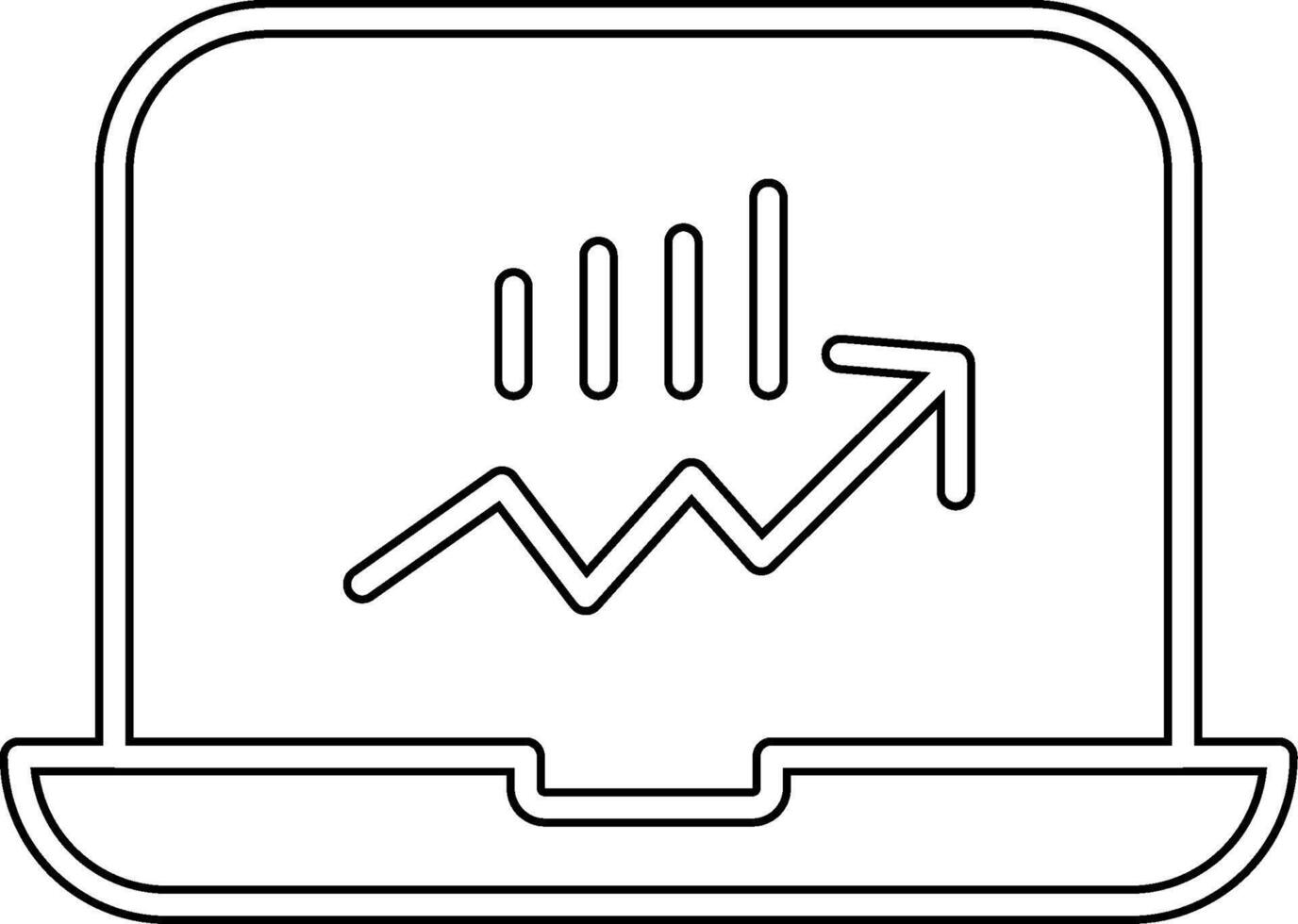 Stocks Monitoring Vecto Icon vector