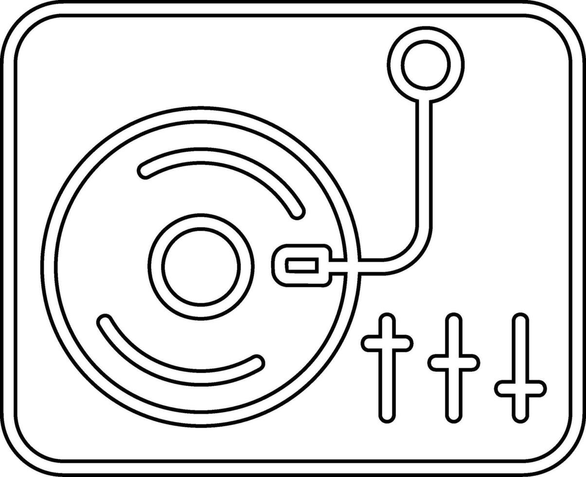 Turntable Vecto Icon vector