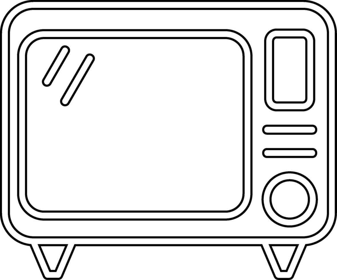 Old Tv Vecto Icon vector
