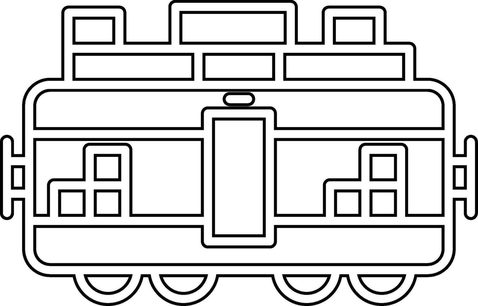 Train Cargo Vecto Icon vector