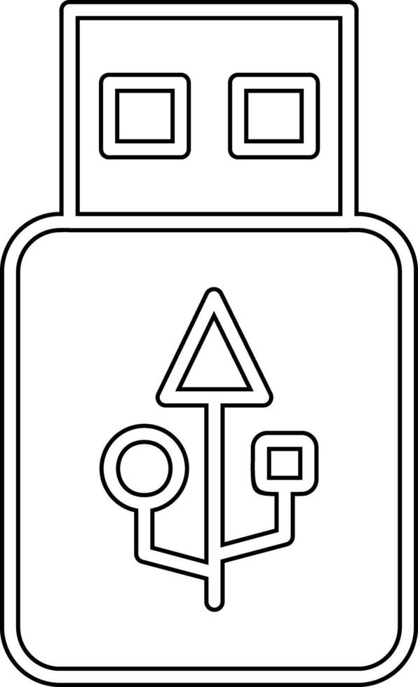 USB vecto icono vector