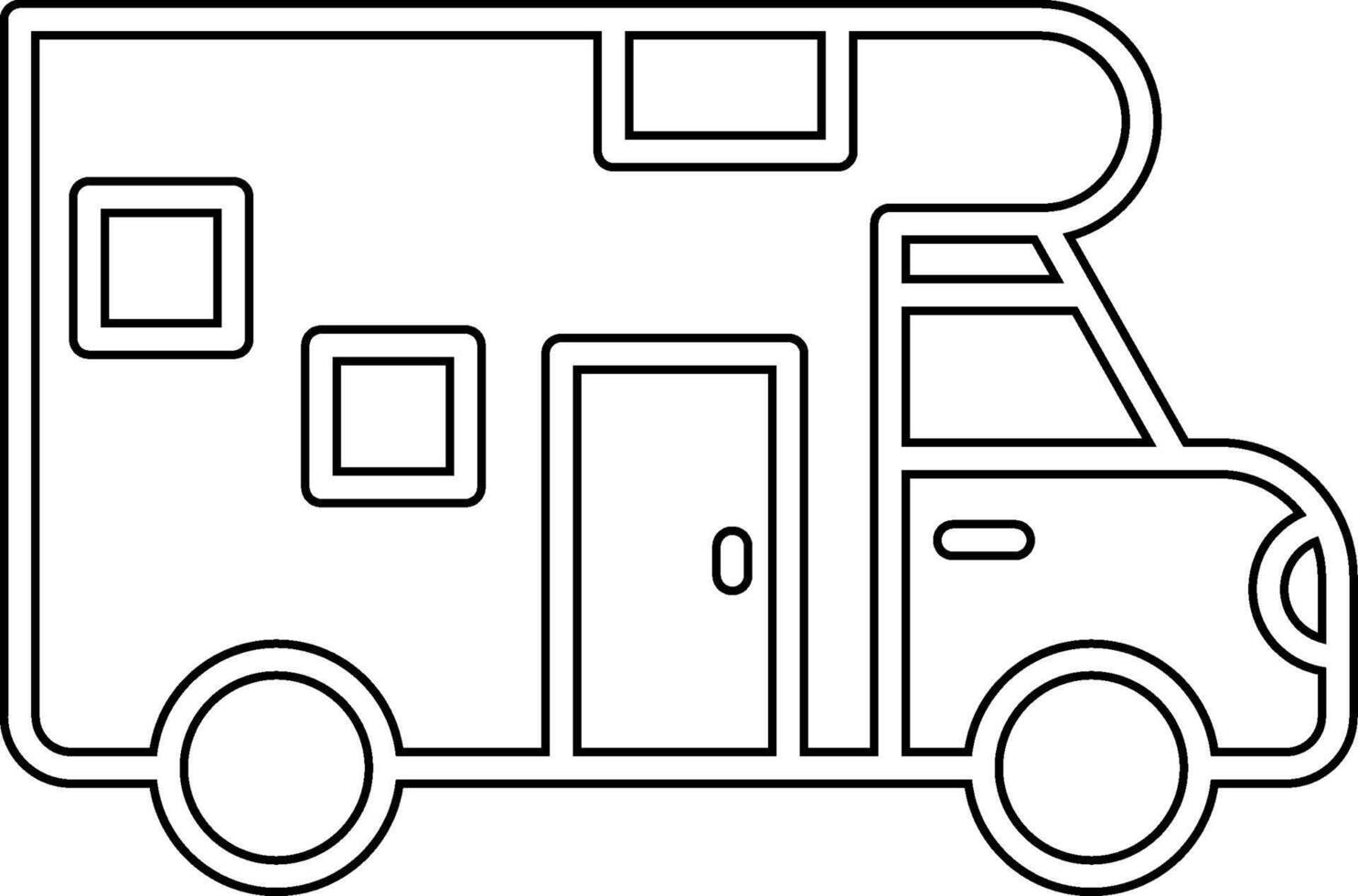 Camper Van Vecto Icon vector