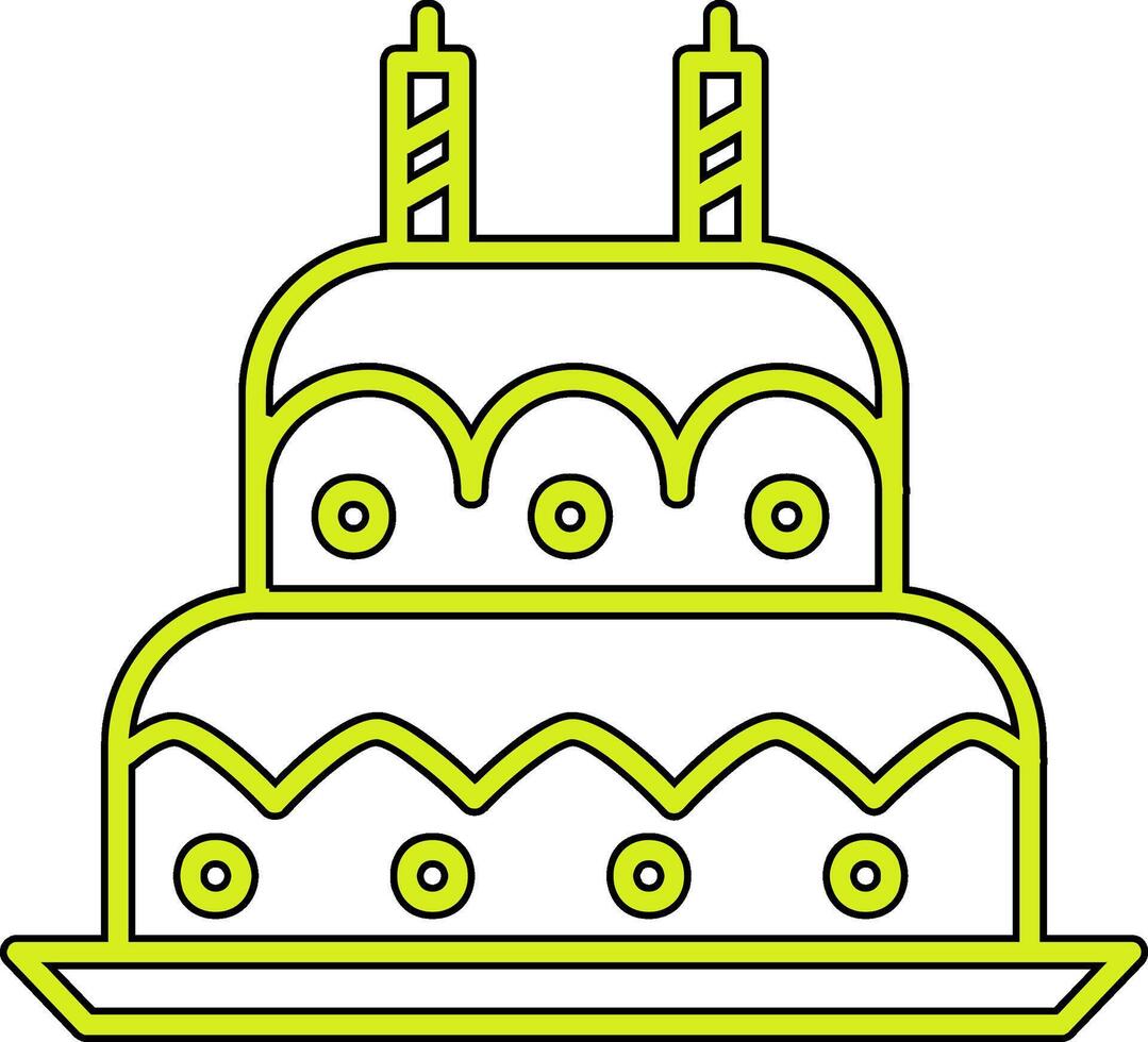 Birthday cake Vecto Icon vector