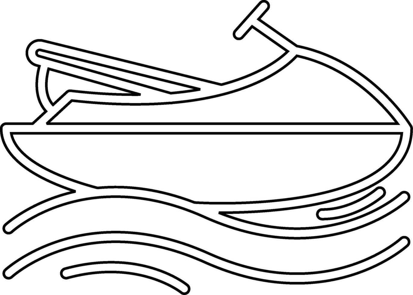 Jetski Vecto Icon vector