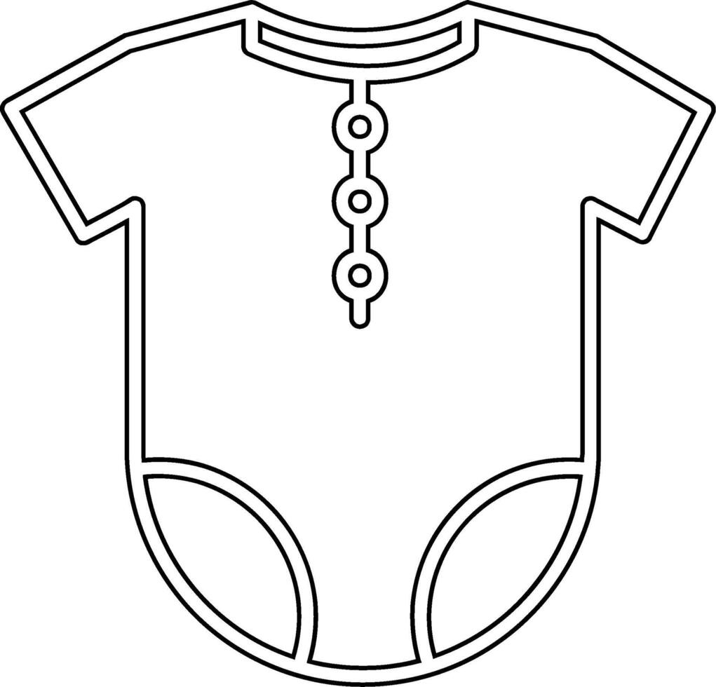 Baby Outfit Vecto Icon vector