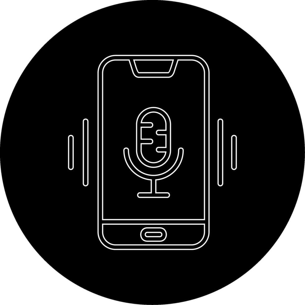 Mobile Voice Assistant Vecto Icon vector