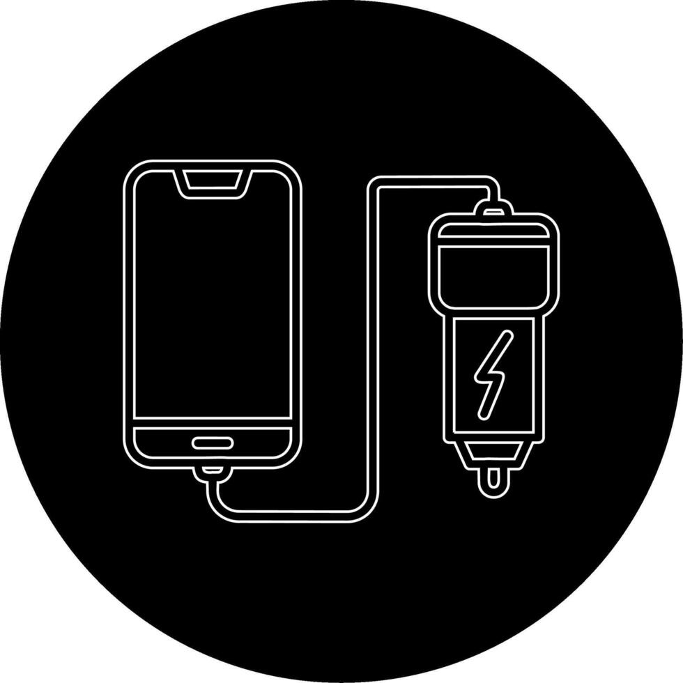Car phone charging Vecto Icon vector
