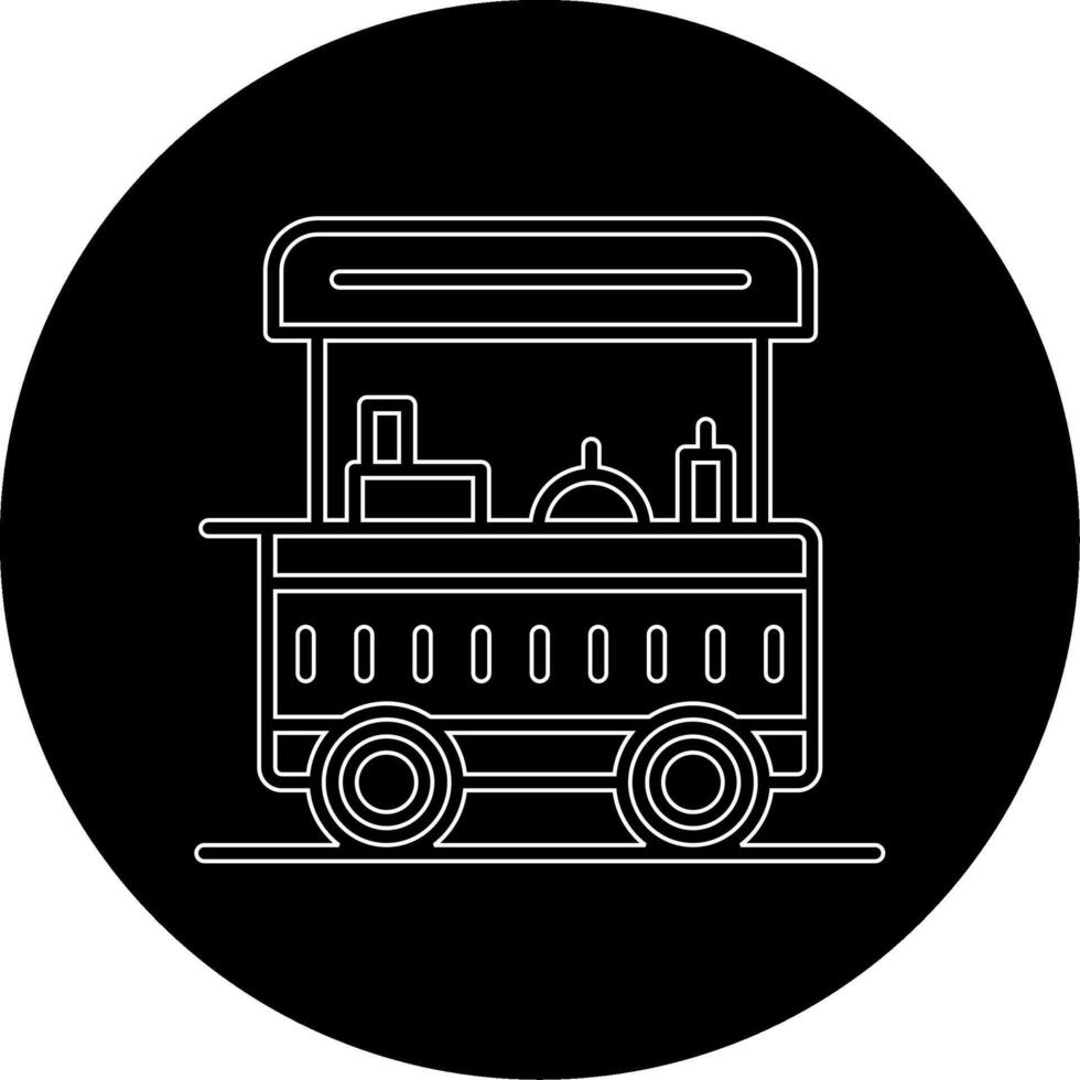 comida carro vecto icono vector