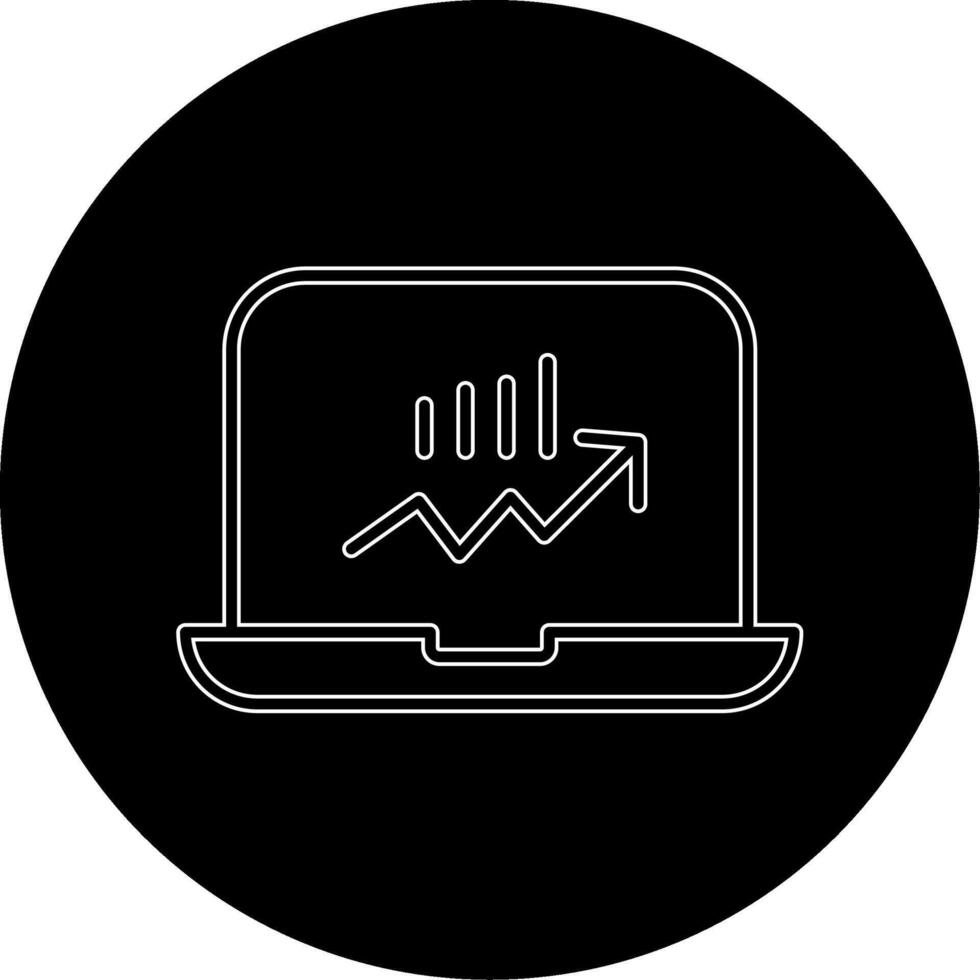Stocks Monitoring Vecto Icon vector