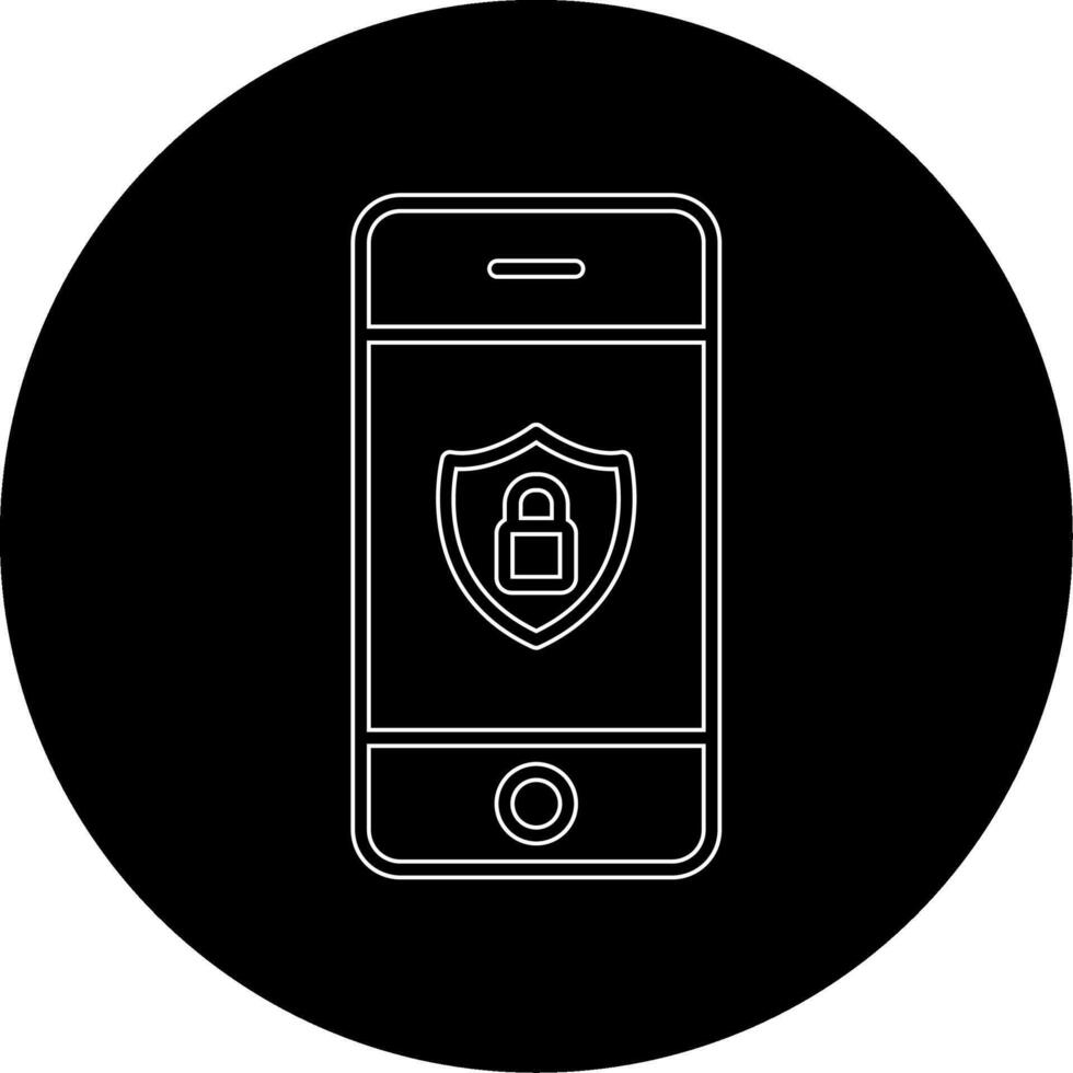 Mobile Security Vecto Icon vector