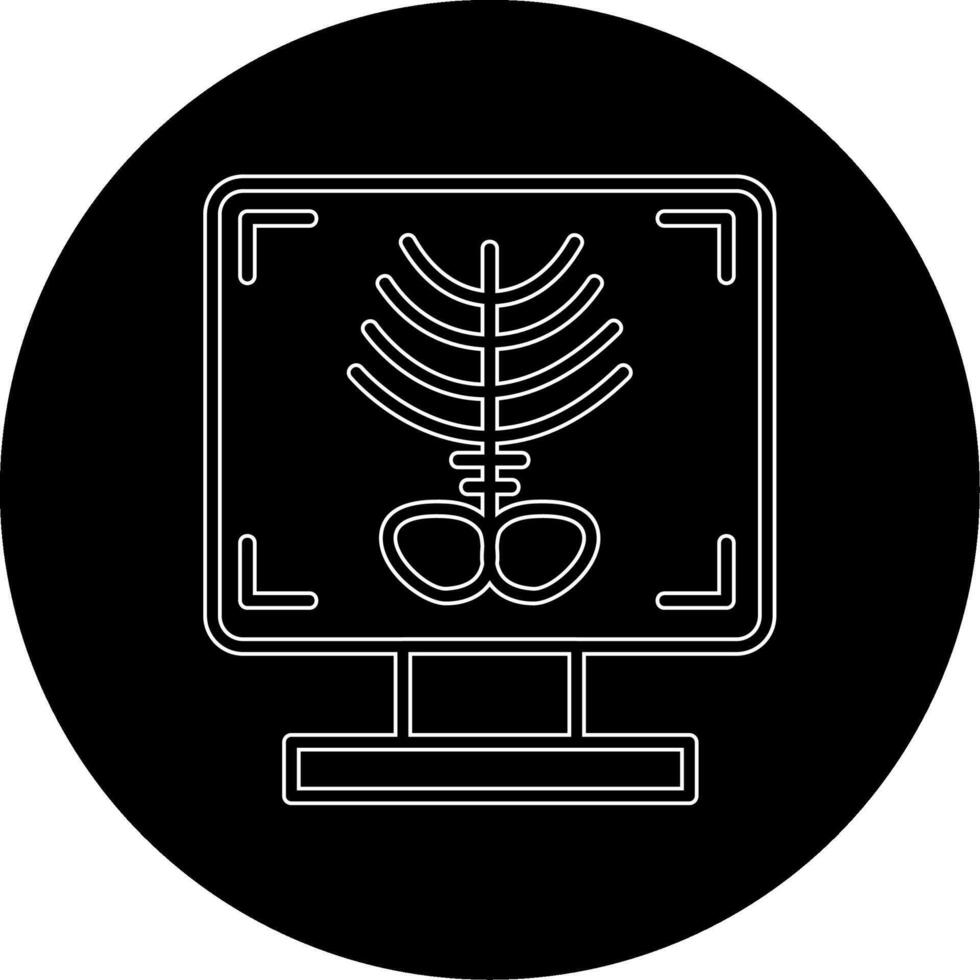 X-ray Bone Vecto Icon vector