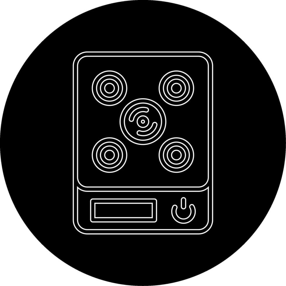 Induction Stove Vecto Icon vector