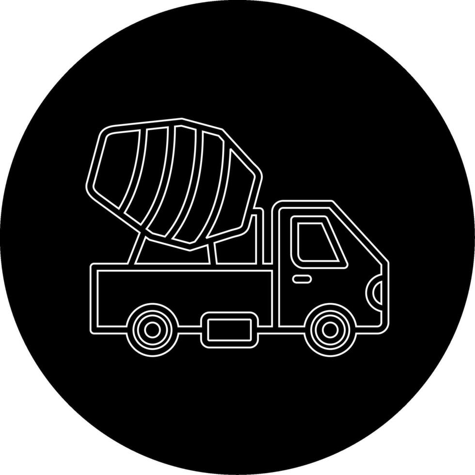 Cement Truck Vecto Icon vector