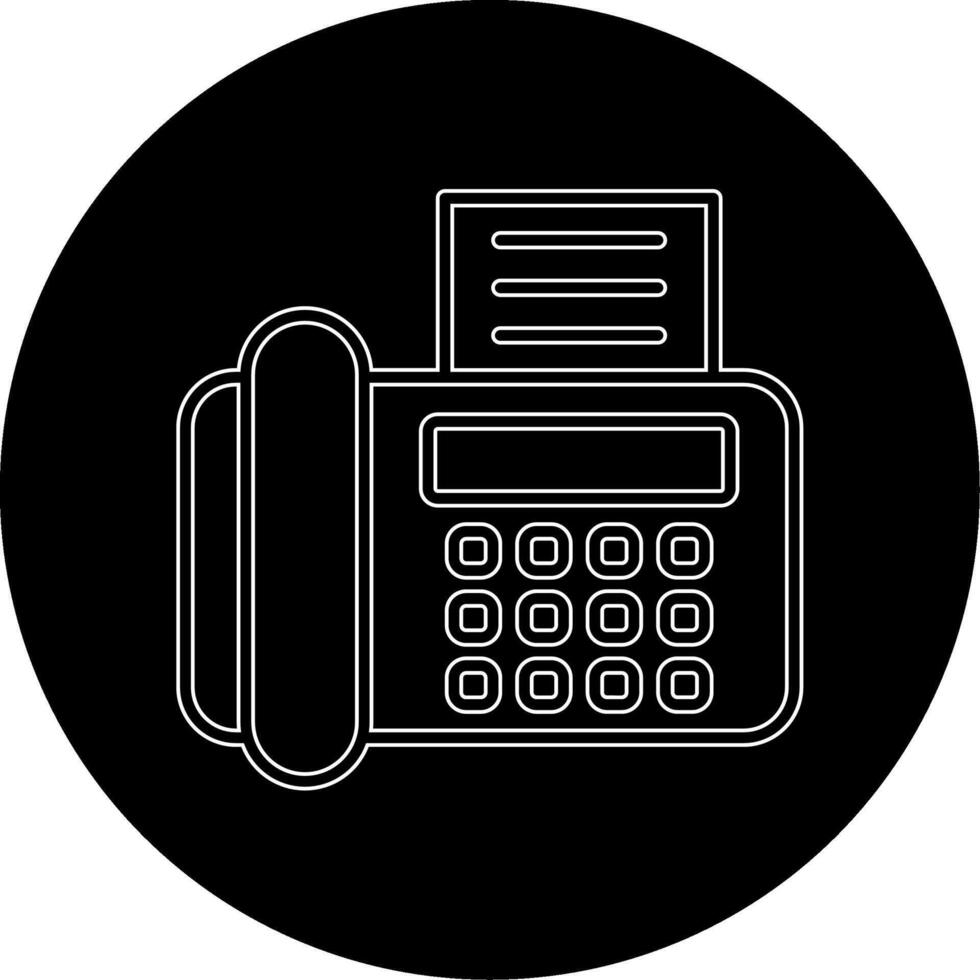 Fax Machine Vecto Icon vector