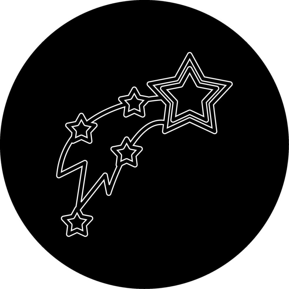 Shooting Stars Vecto Icon vector