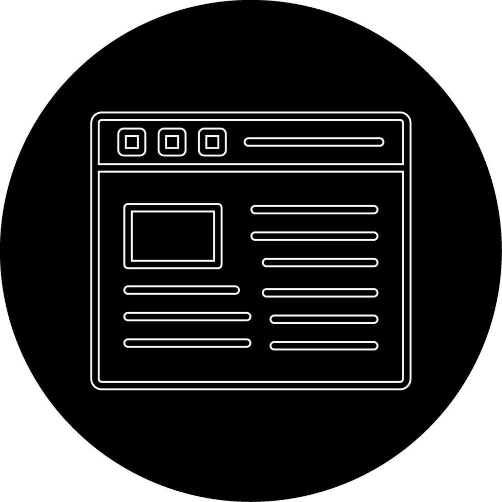 Web Page Vecto Icon vector