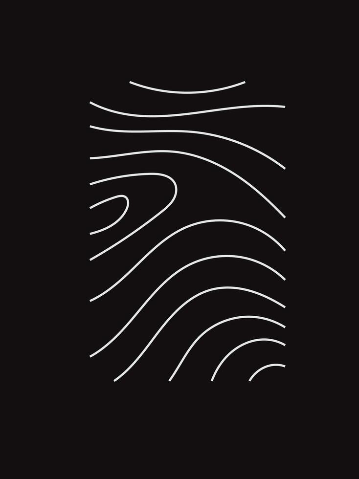 Geographic mountain relief. Abstract lines background vector