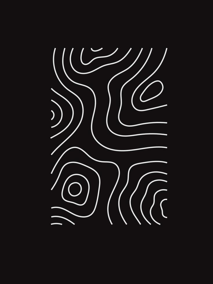Geographic mountain relief. Abstract lines background vector