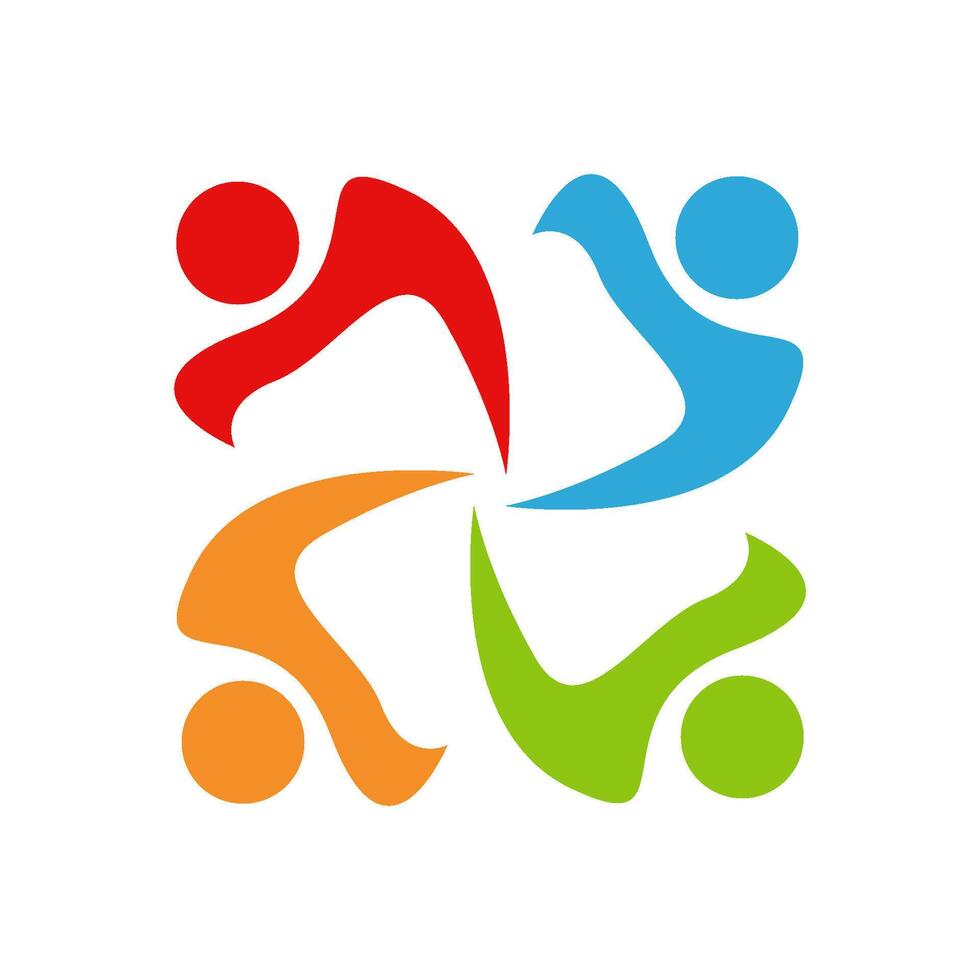Community design logo icon vector