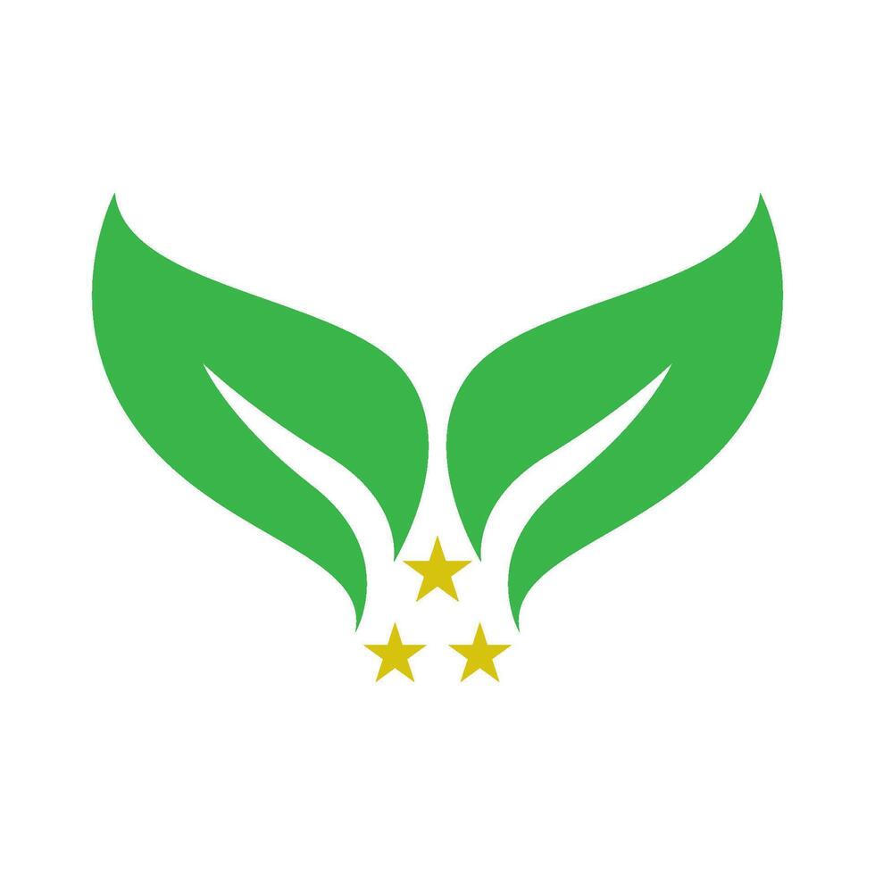 Leaf icon logo design vector