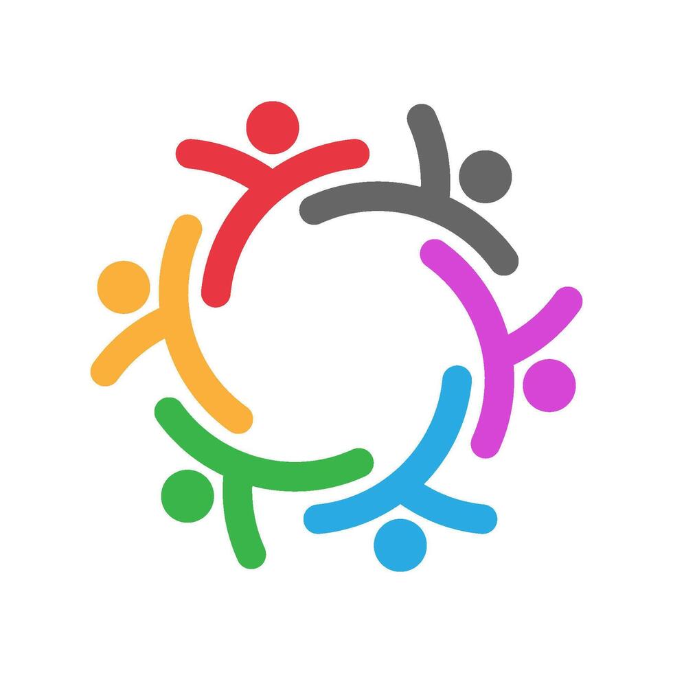 Community design logo icon vector