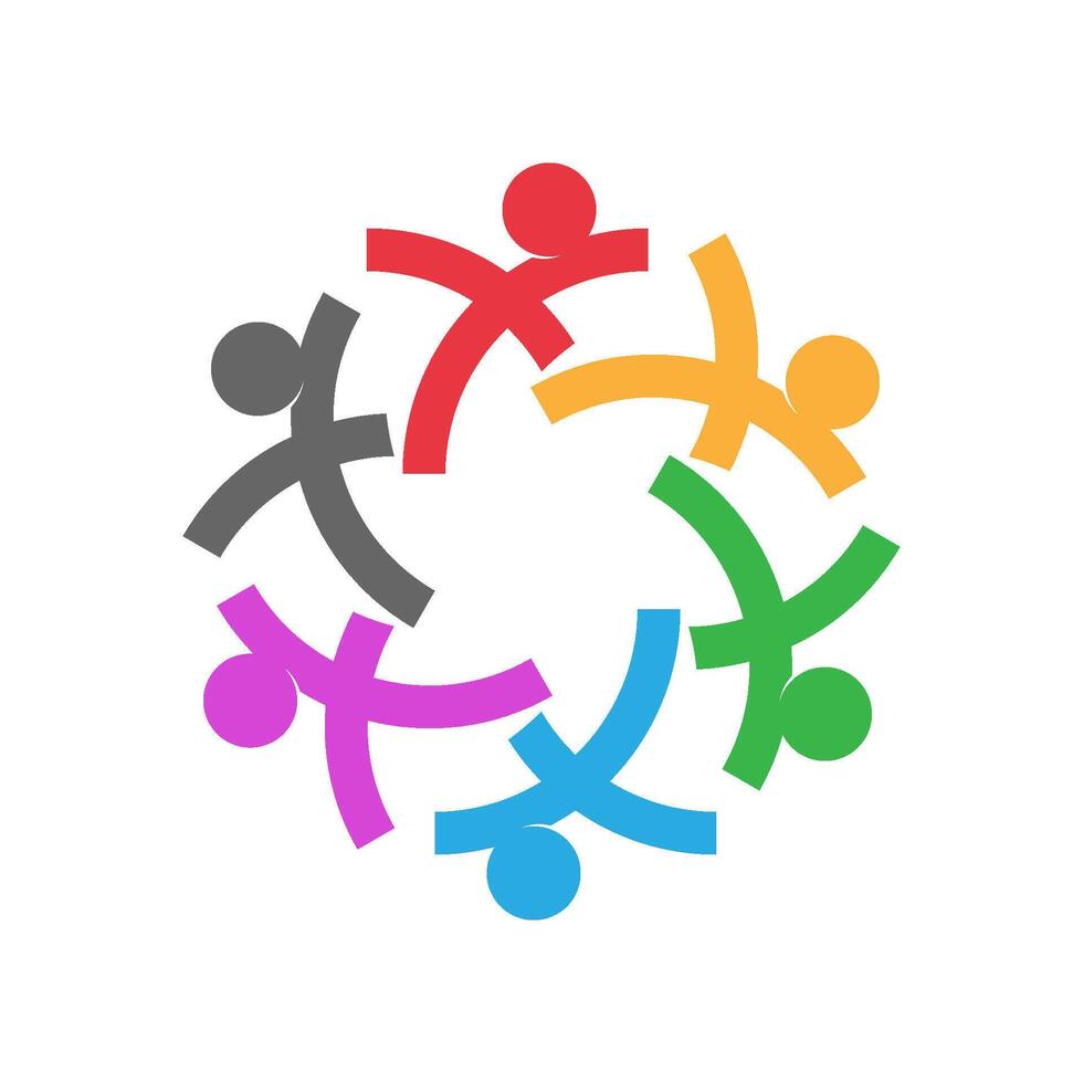 comunidad diseño logo icono vector