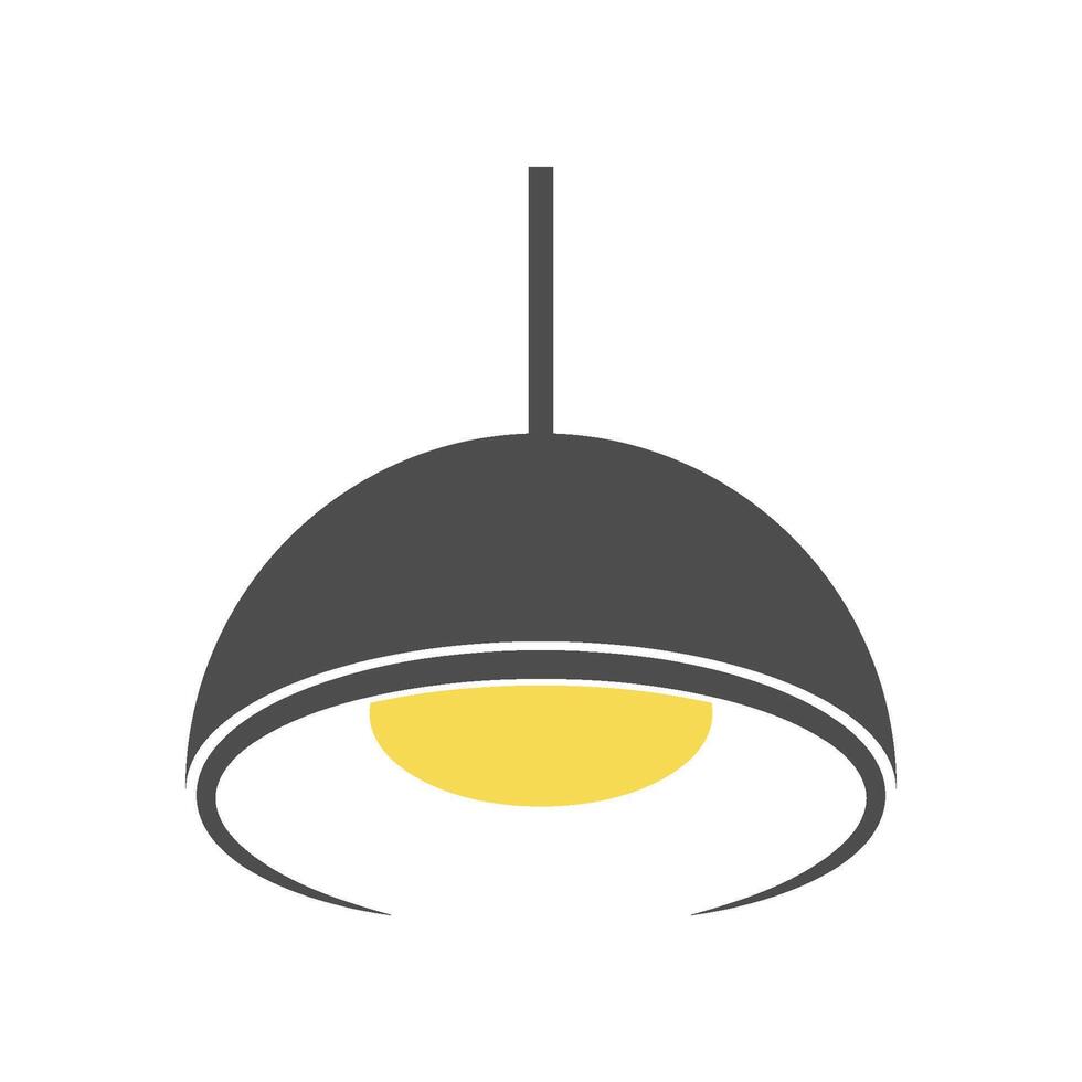 Lamp logo icon design vector