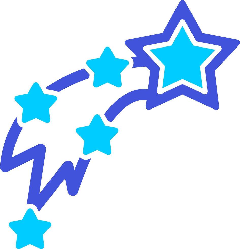 Shooting Stars Vecto Icon vector