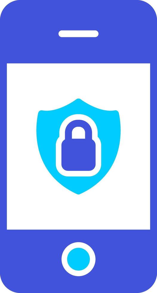 Mobile Security Vecto Icon vector
