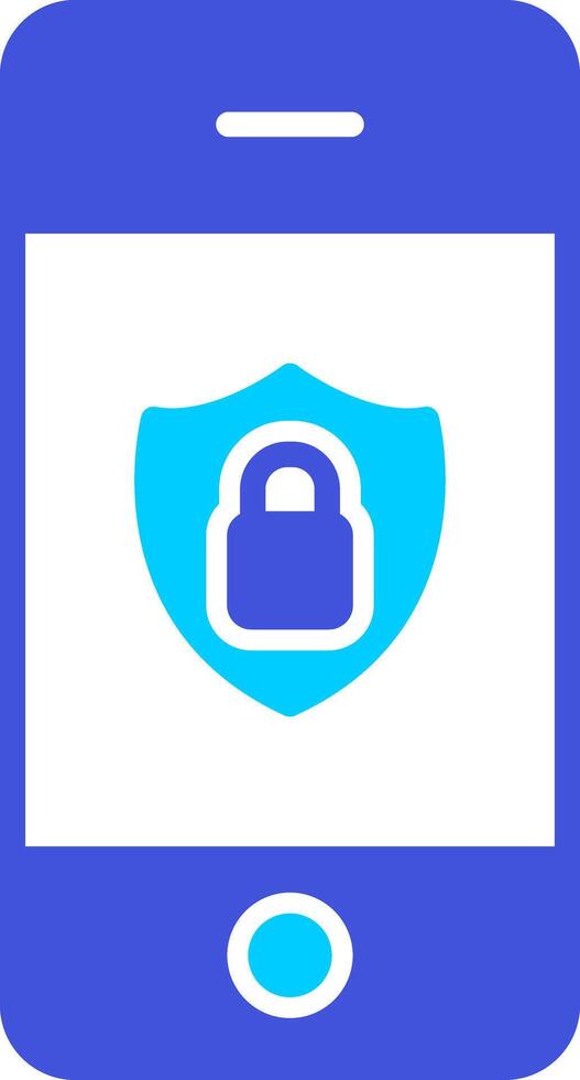 Mobile Security Vecto Icon vector