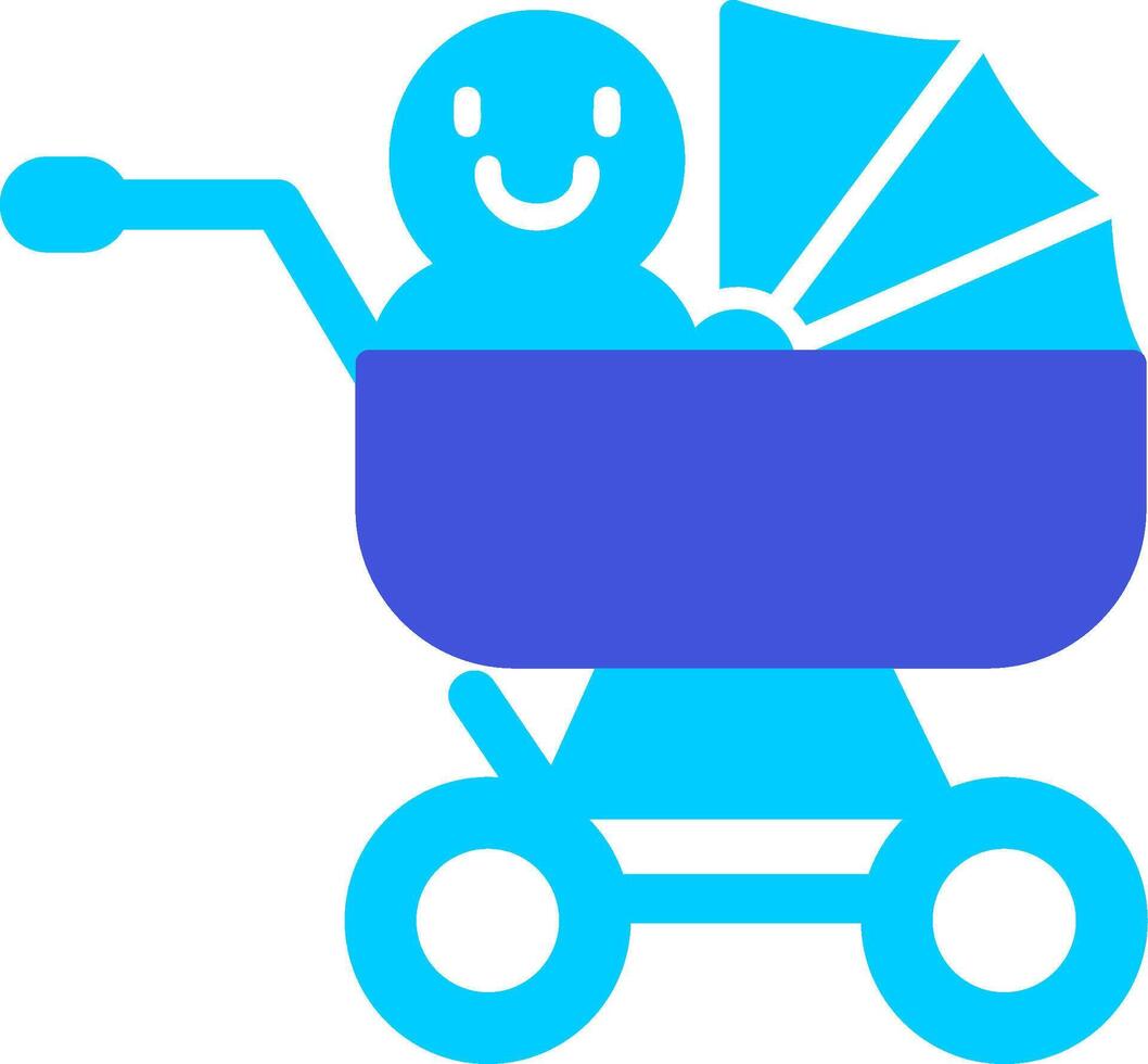 Baby Cart Vecto Icon vector