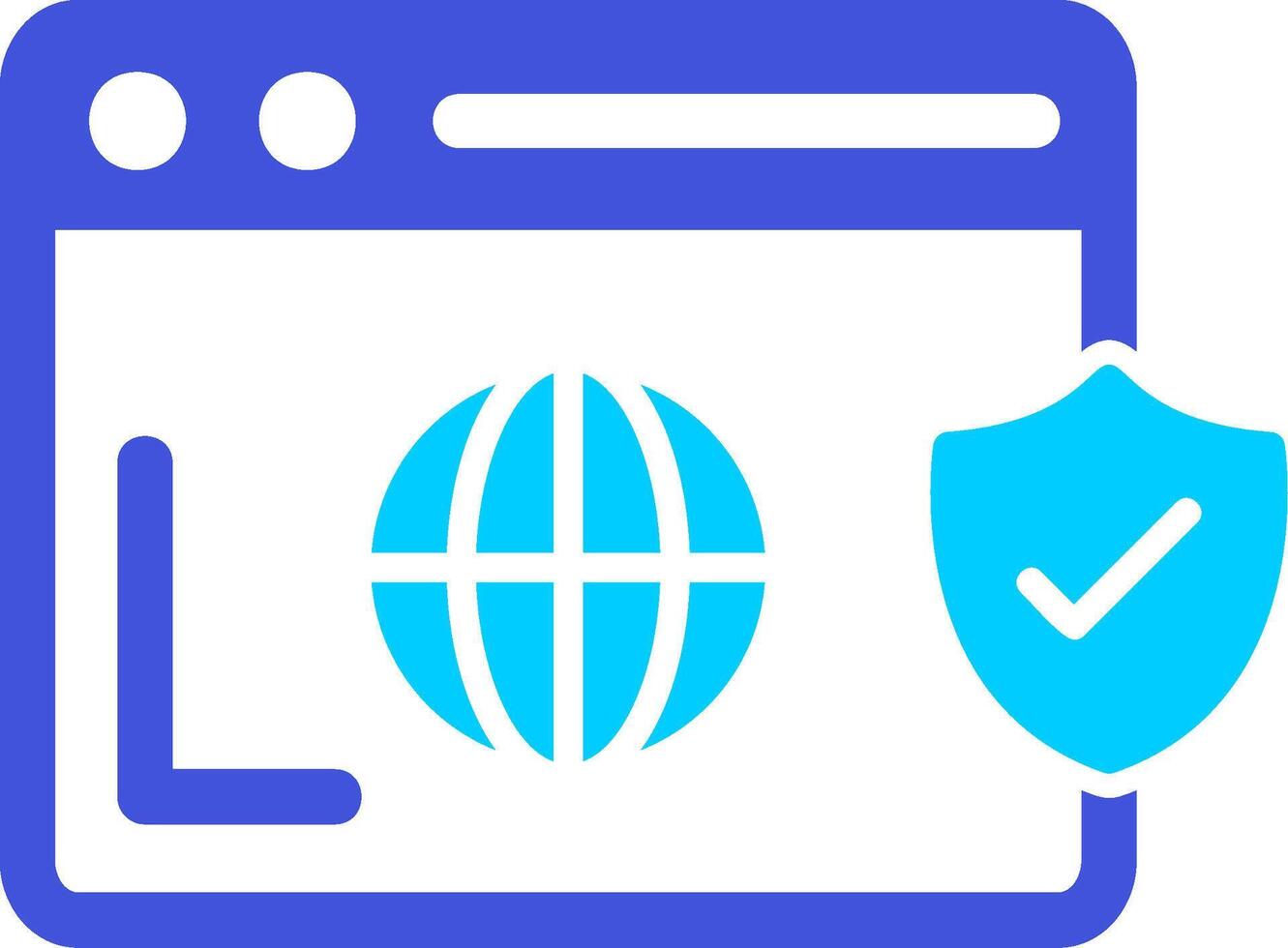 Secure  Browser Vecto Icon vector
