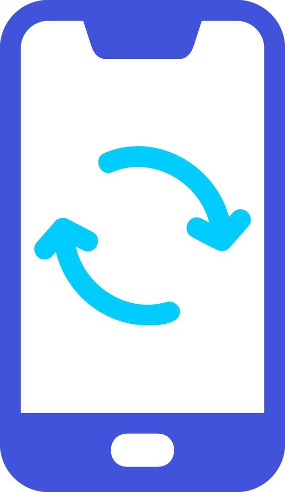 Smartphone Data Sync Vecto Icon vector