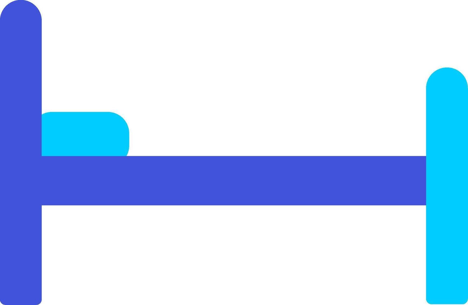 Hospital Bed Vecto Icon vector