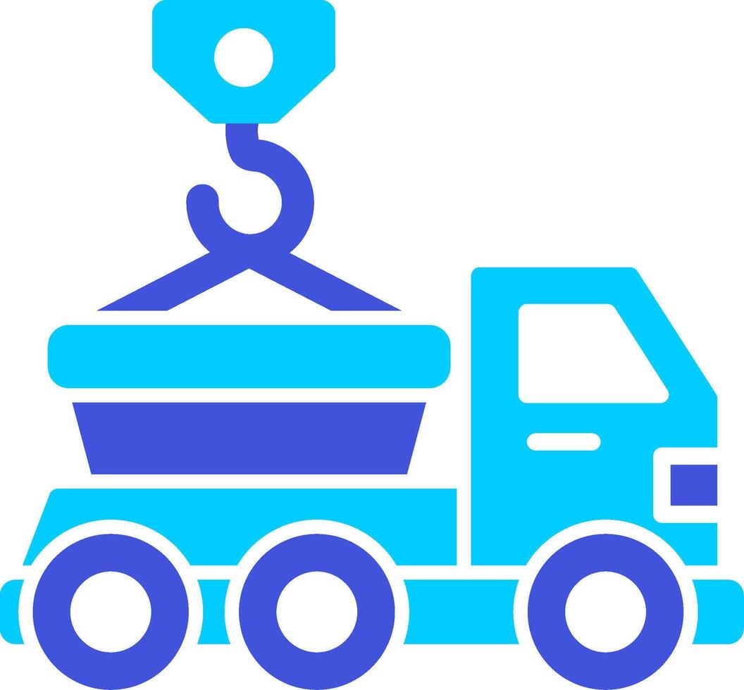 Skip Truck Vecto Icon vector