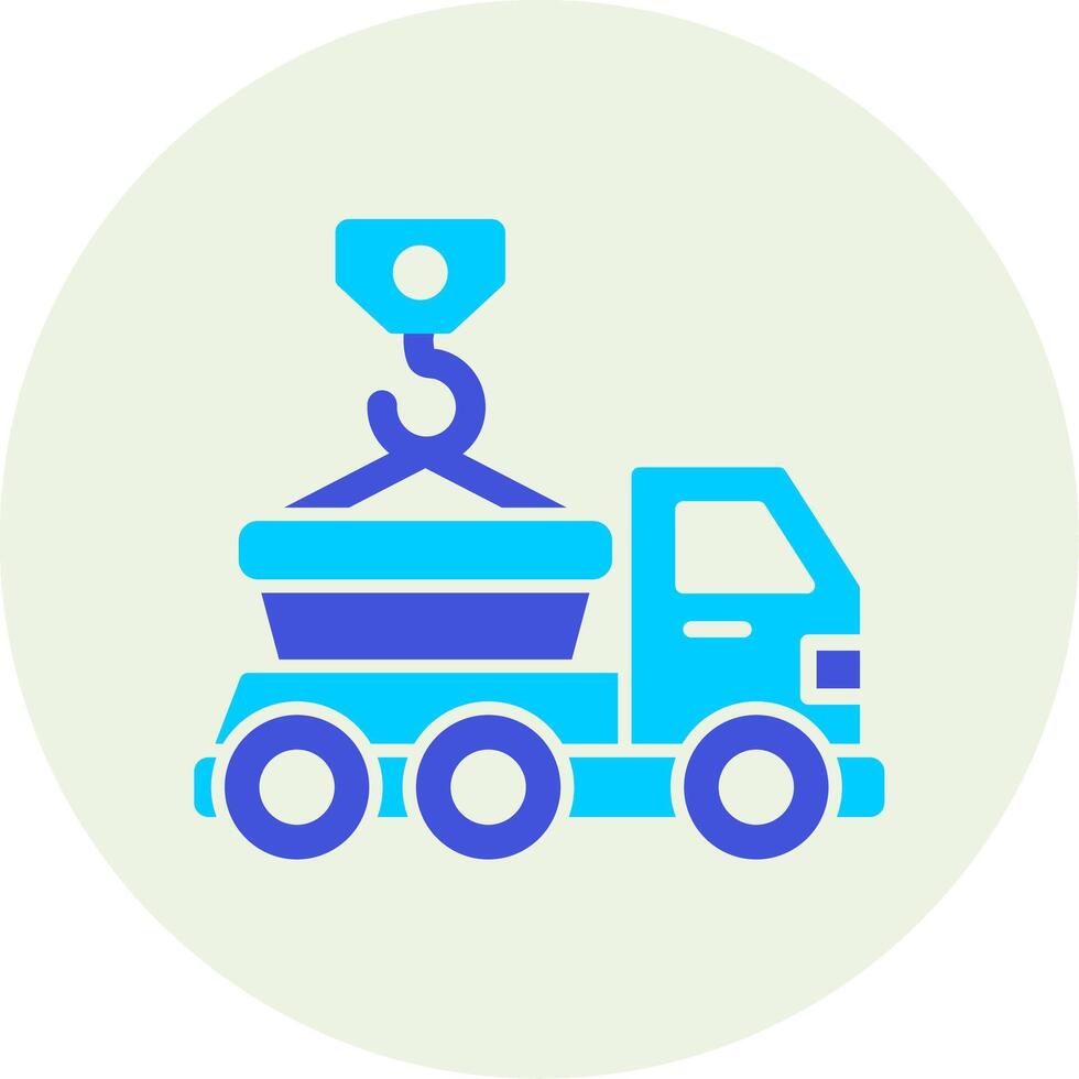 Skip Truck Vecto Icon vector