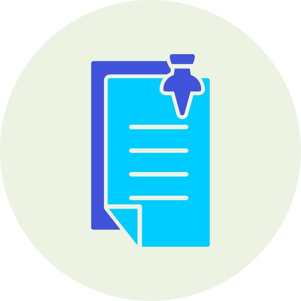 Pin Notes Vecto Icon vector