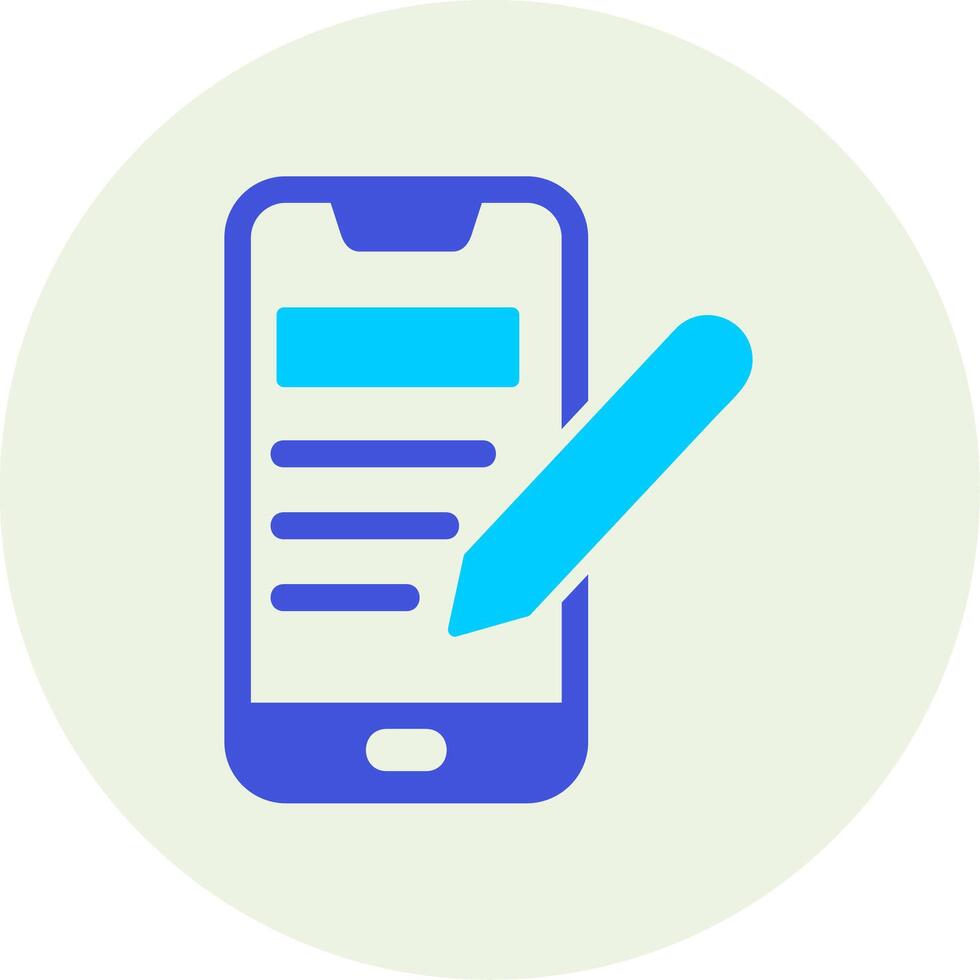 Smartphone Notepad Vecto Icon vector