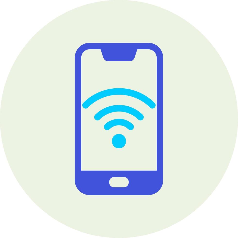 Smartphone Wifi Vecto Icon vector