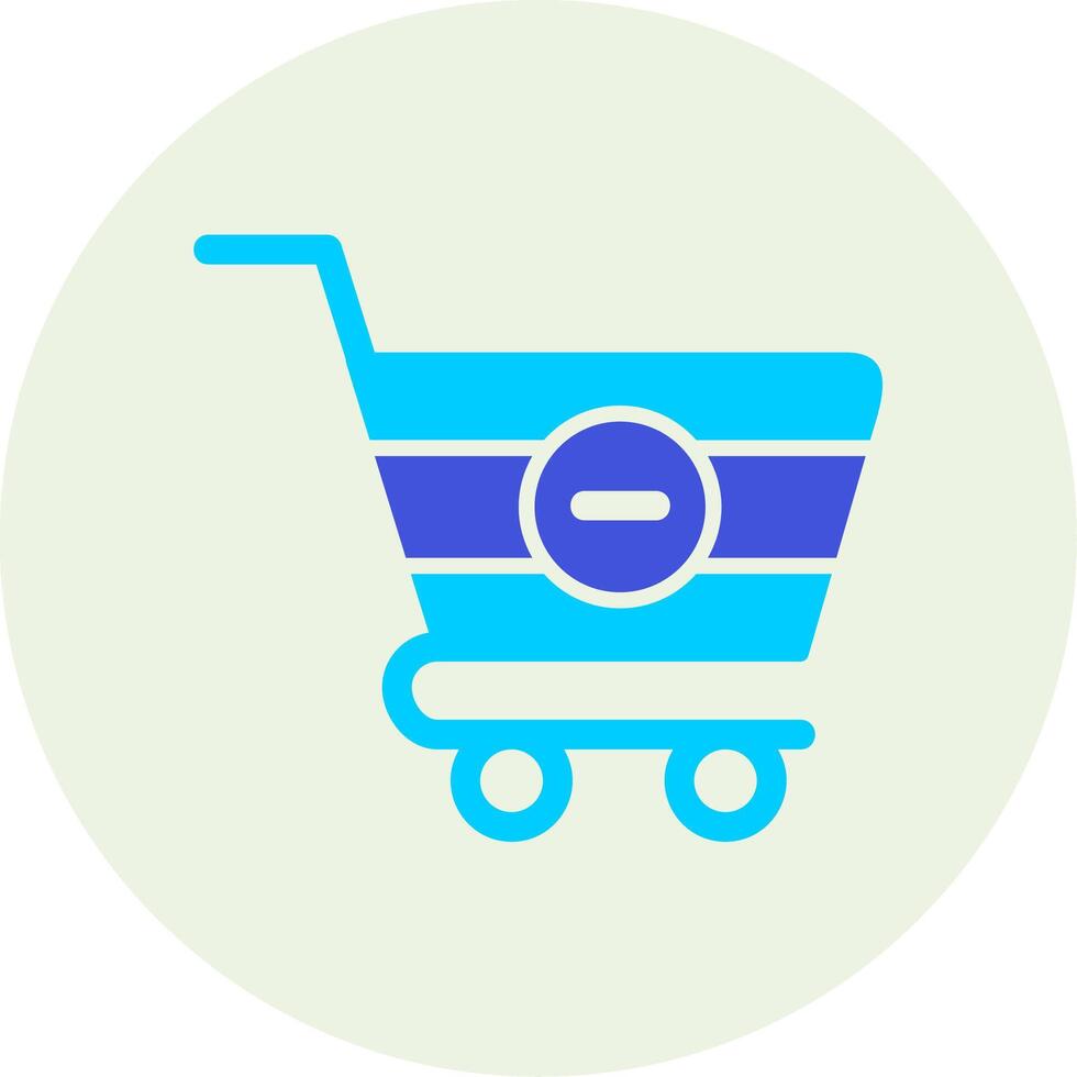 Delete Cart Vecto Icon vector