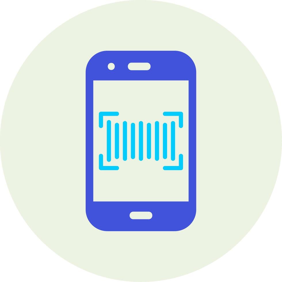 Phone Scanning Vecto Icon vector