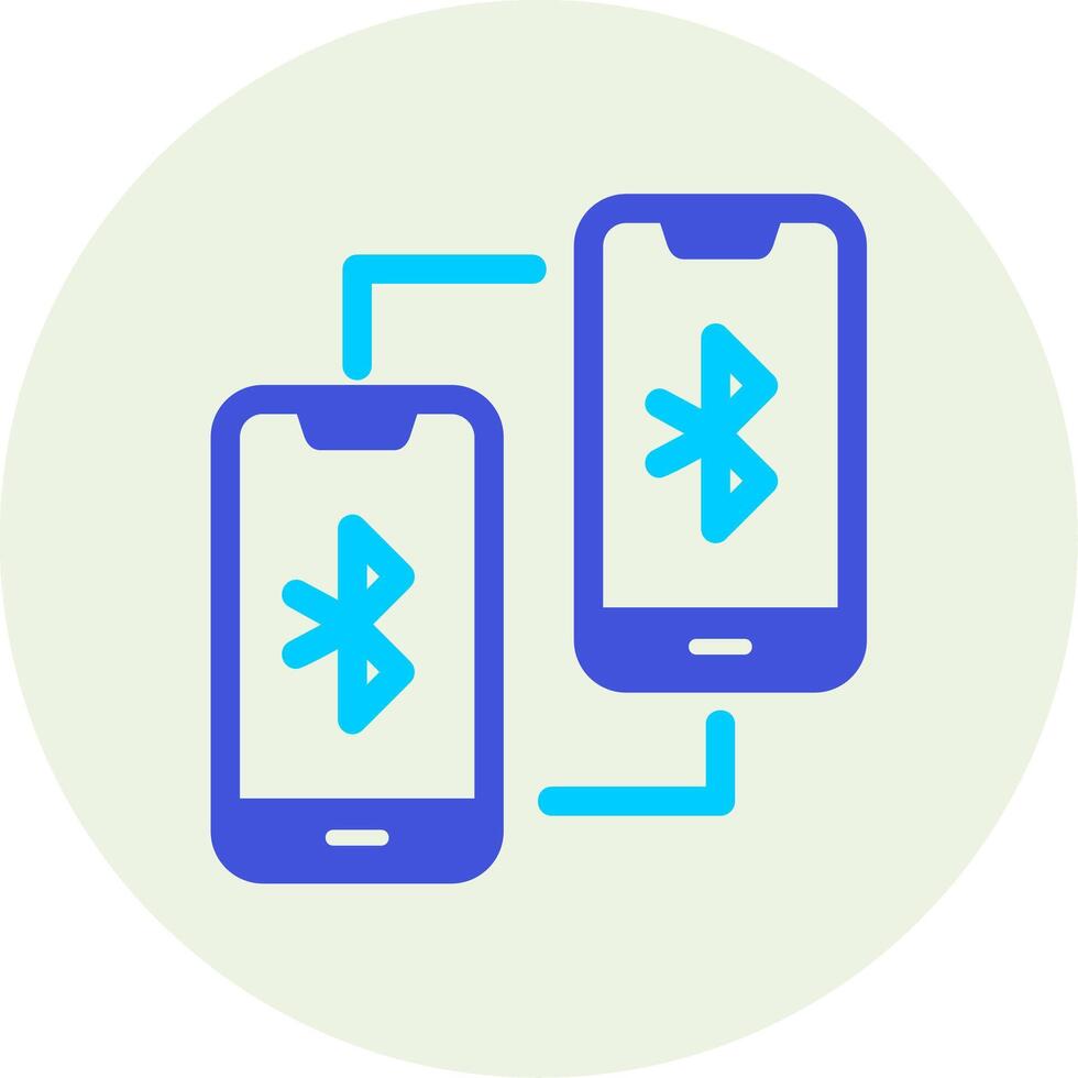 Phone Bluetooth Connected Vecto Icon vector