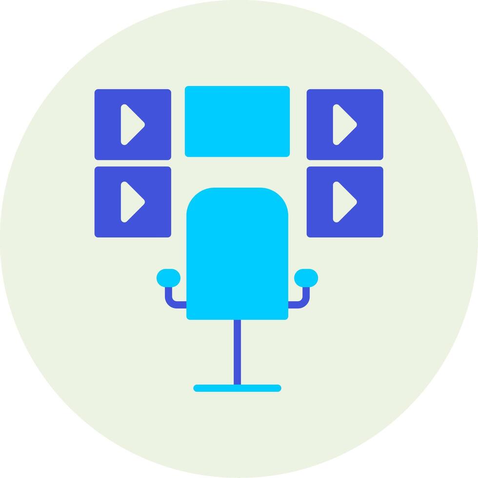 Surveillance Room Vecto Icon vector