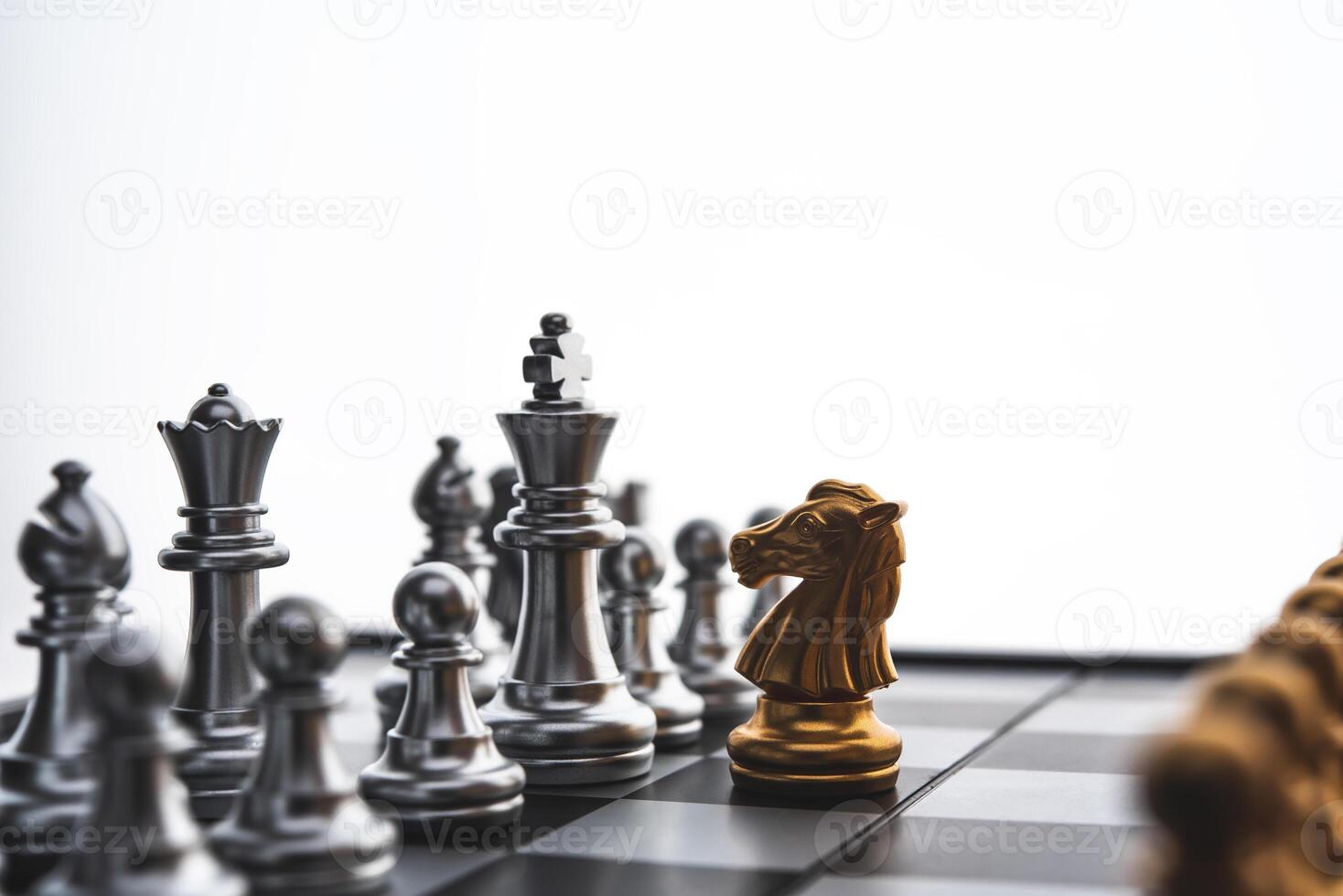 chess board game concept of business ideas and competition and stratagy plan success meaning photo