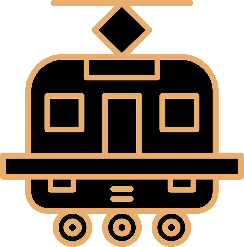 Tram Vecto Icon vector