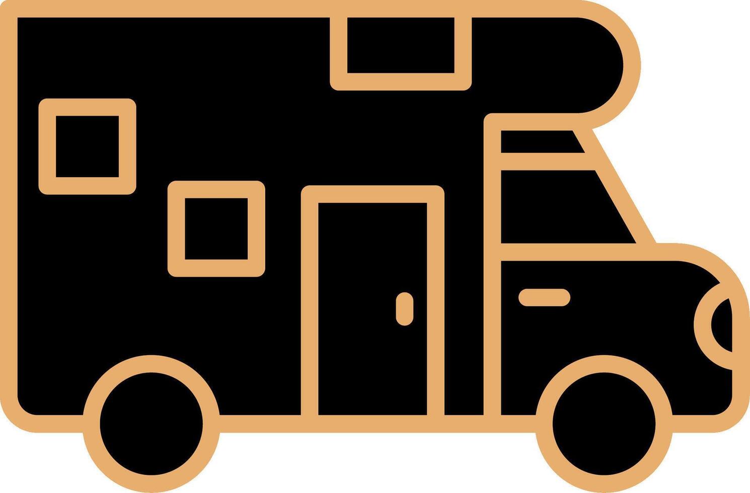 Camper Van Vecto Icon vector