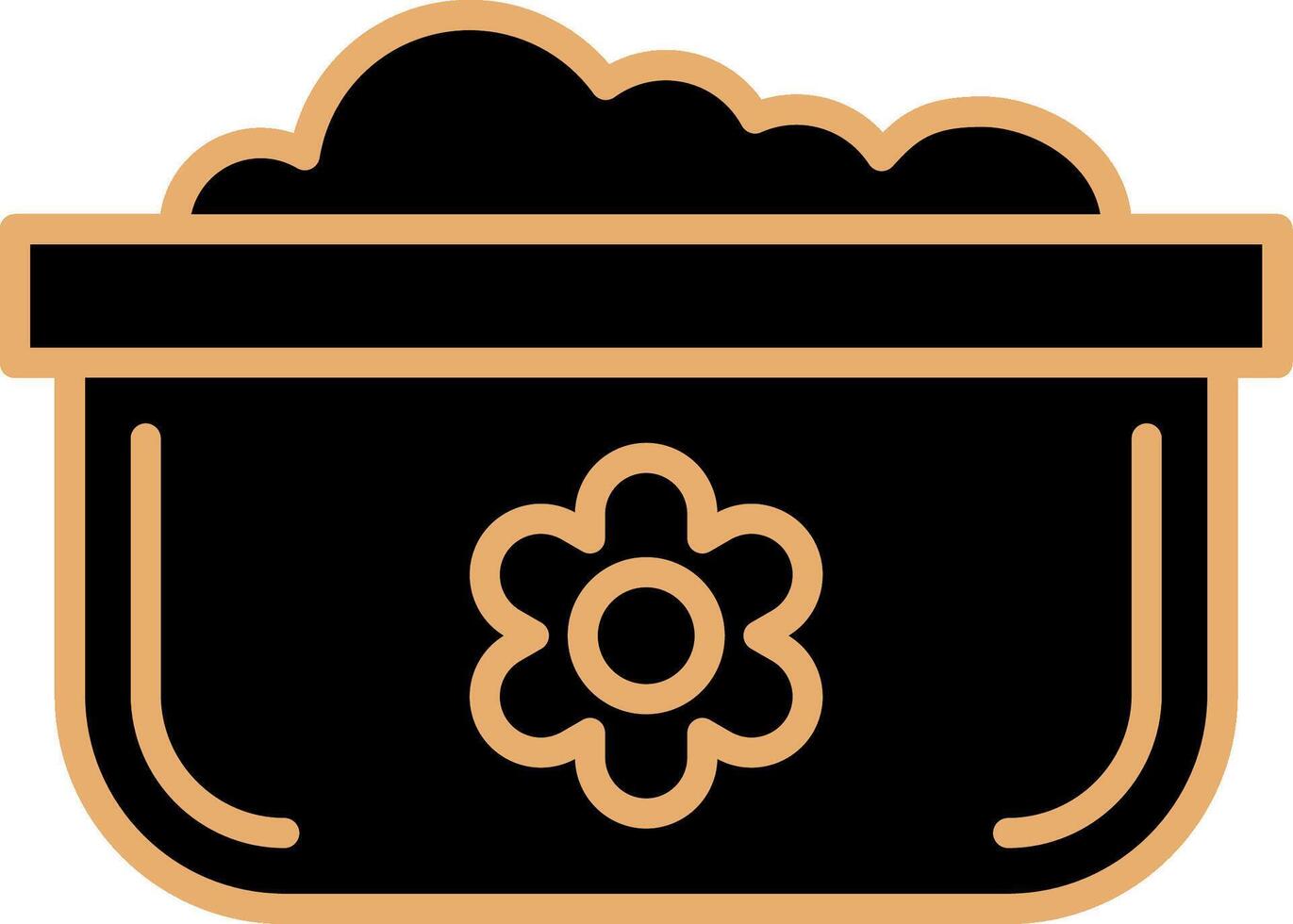 Dishwashing Pot Vecto Icon vector