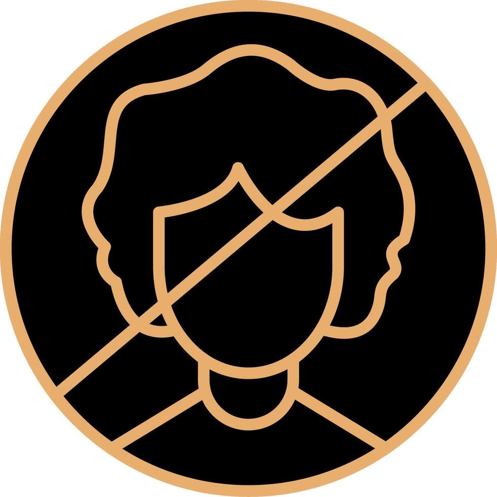 Person Not Allowed Vecto Icon vector
