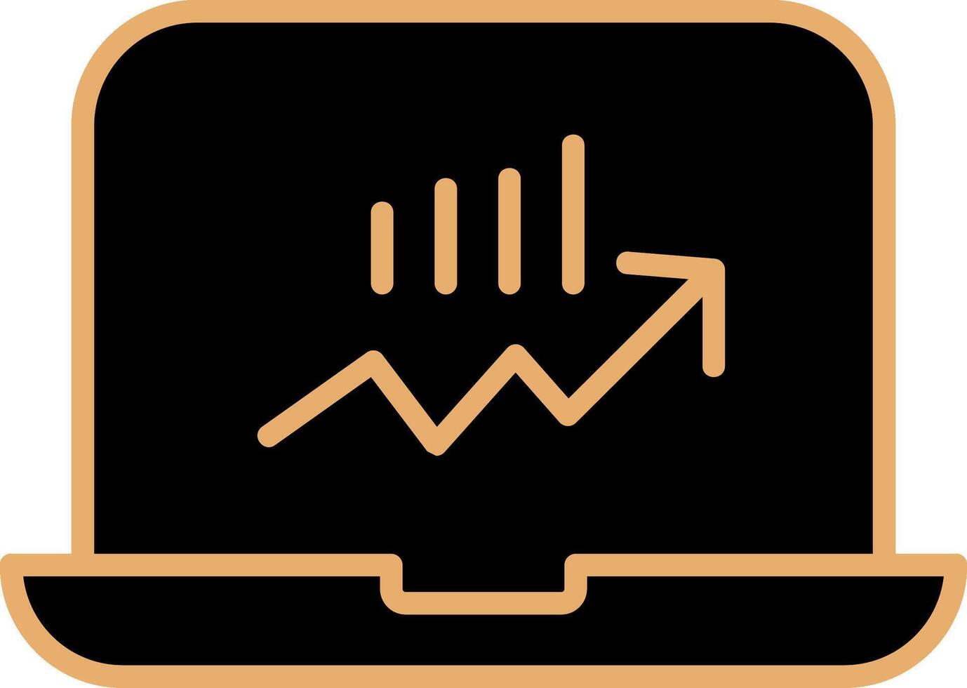 Stocks Monitoring Vecto Icon vector